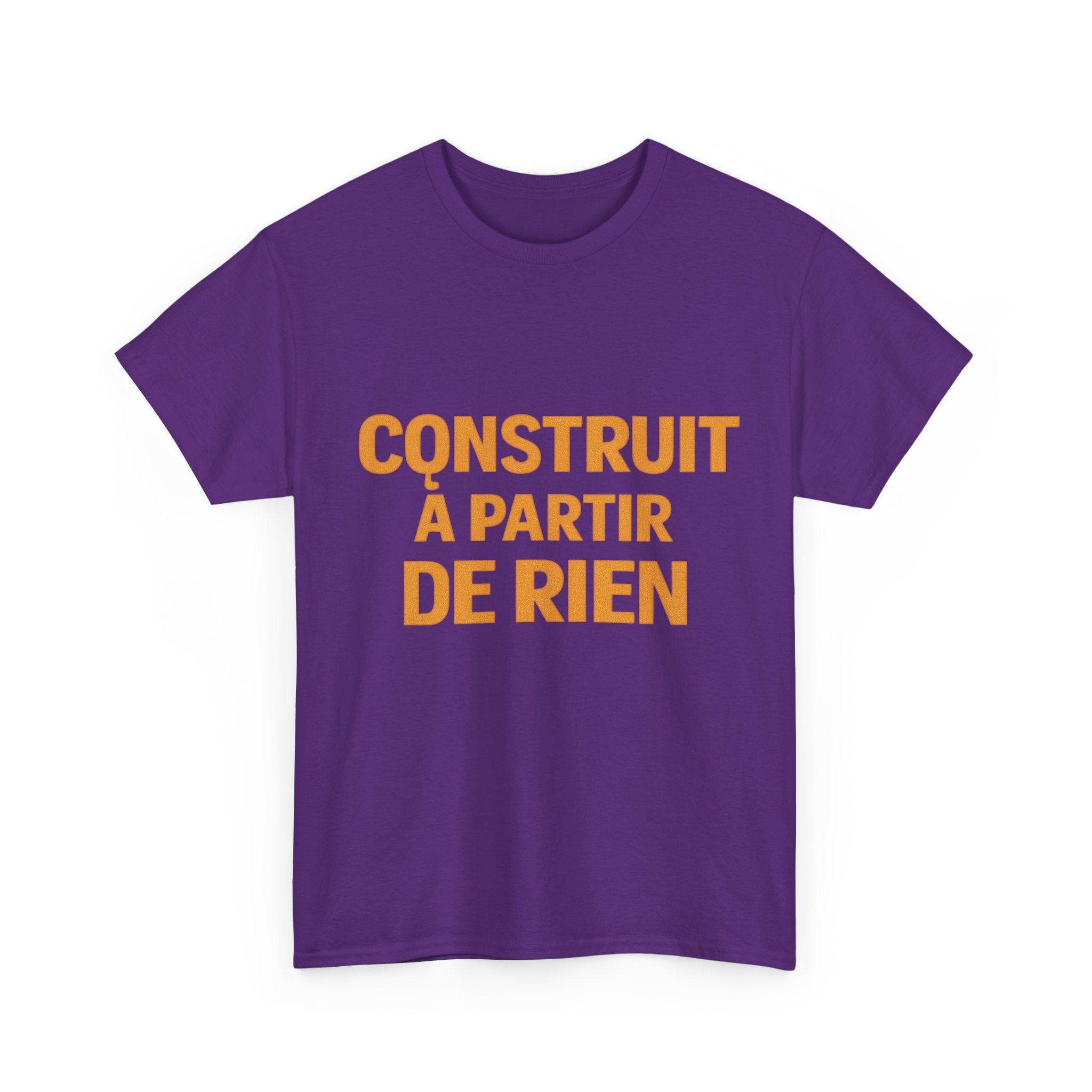T-Shirt — «Construit à partir de rien» French Inspirational Graphic Tee
