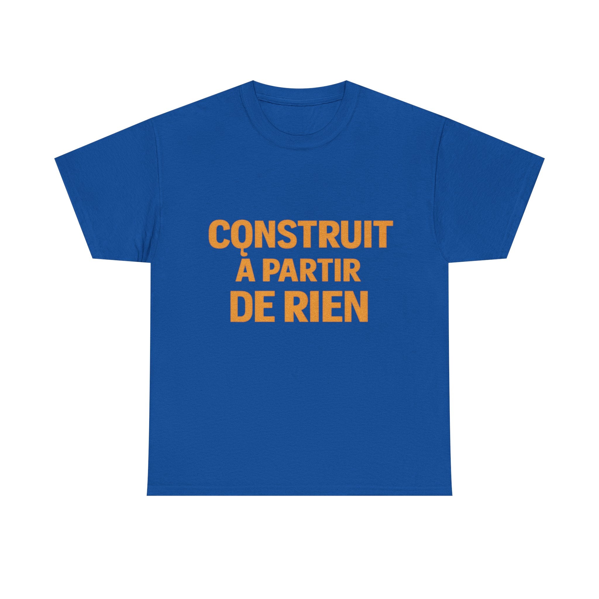 T-Shirt — «Construit à partir de rien» French Inspirational Graphic Tee